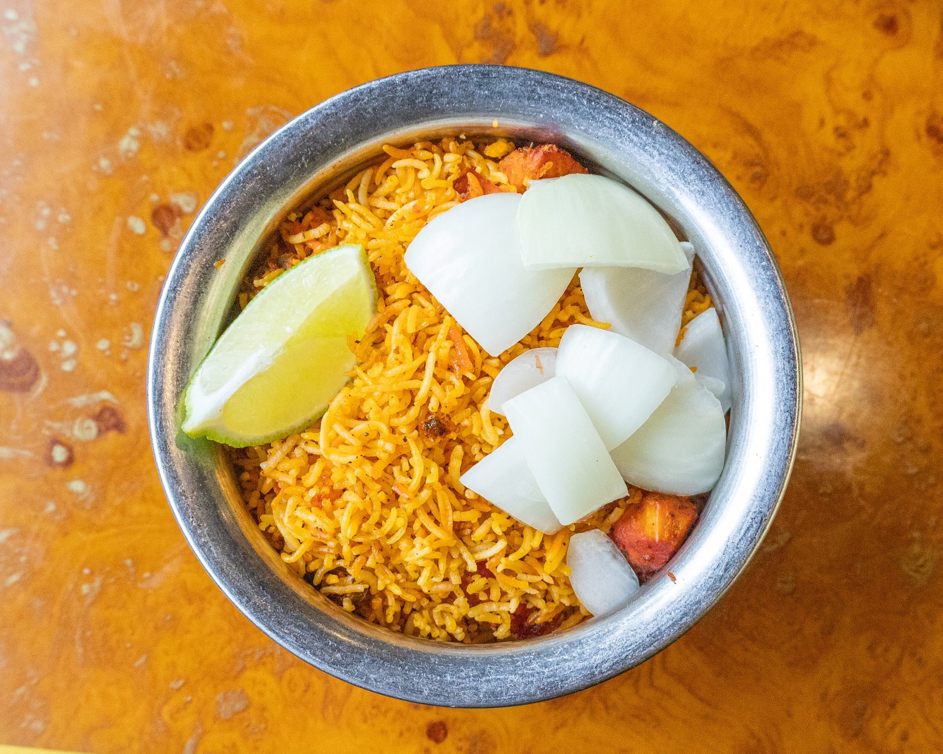 Biryani, paneer and tandoori