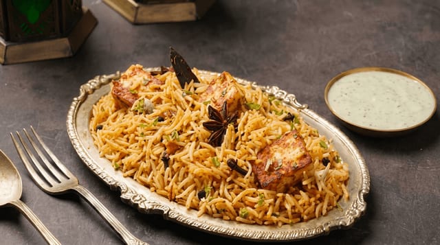 Paneer Biryani.