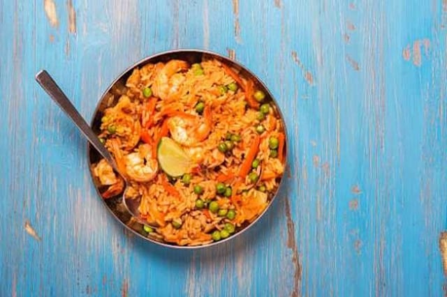 Shrimp Biryani.