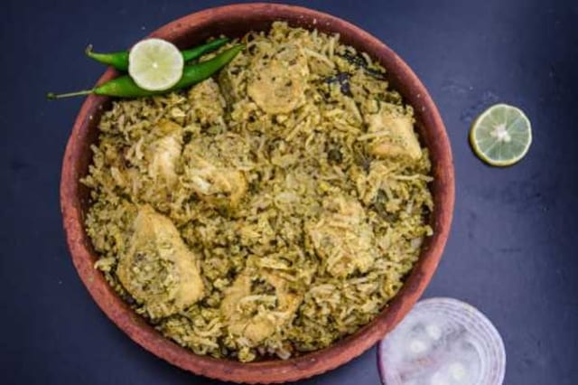 Gongura Chicken Biryani.