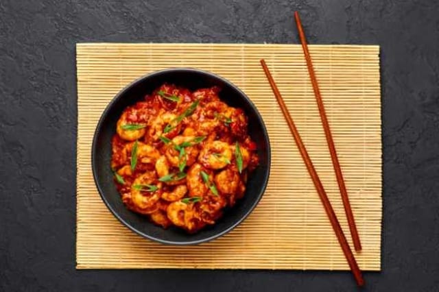 Shrimp Manchuria.