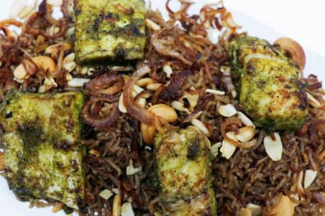 Gongura Paneer Biryani.